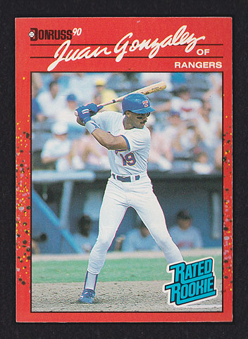 1990 Donruss Juan Gonzalez