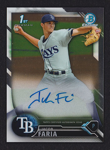 2016 Bowman Chrome Jacob Faria