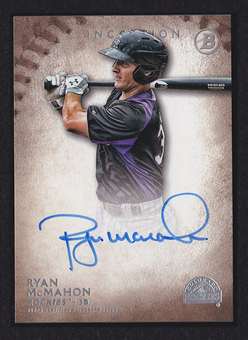 2015 Bowman Inception Ryan McMahon